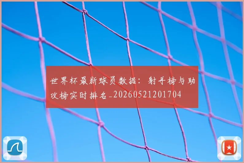世界杯最新球员数据:射手榜与助攻榜实时排名_20260521201704